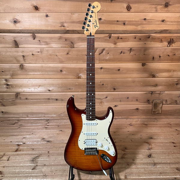 Fender Deluxe Stratocaster HSS Electric Guitar USED - Tobacco Sunburst