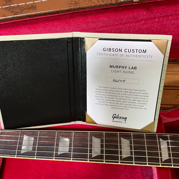 Gibson Custom 1956 Les Paul Standard Reissue Light Aged Electric Guitar - Gold