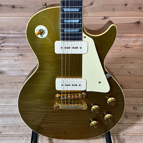 Gibson Custom 1956 Les Paul Standard Reissue Light Aged Electric Guitar - Gold