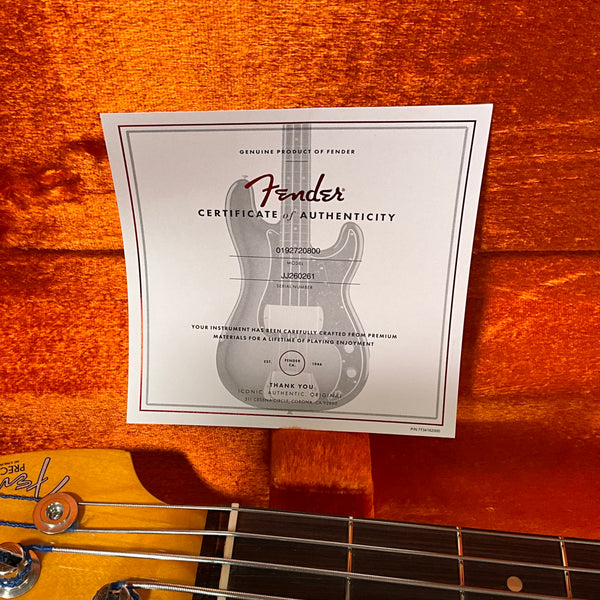 Fender James Jamerson 1962 Precision Electric Bass Guitar - 3-Tone Sunburst