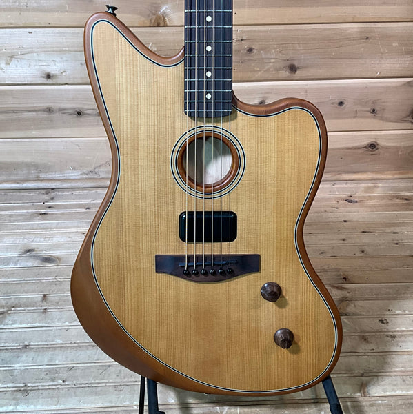 Fender Acoustasonic Standard Jazzmaster Acoustic Guitar - Aged Natural