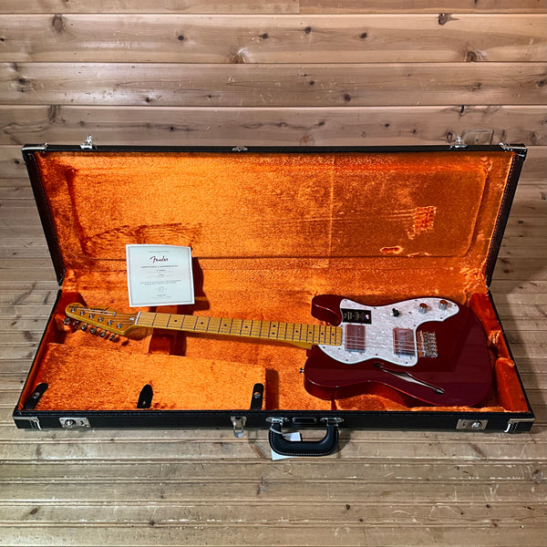 Fender American Vintage II 1972 Telecaster Thinline Electric Guitar - Candy Apple Red