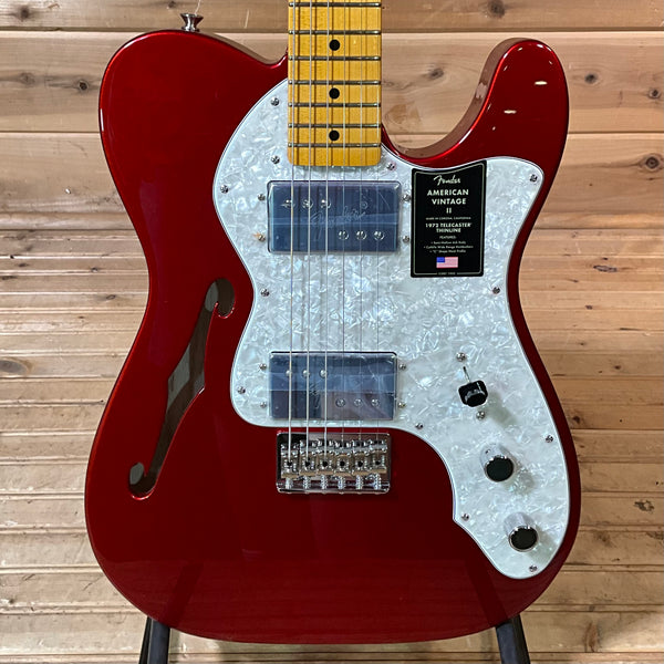 Fender American Vintage II 1972 Telecaster Thinline Electric Guitar - Candy Apple Red