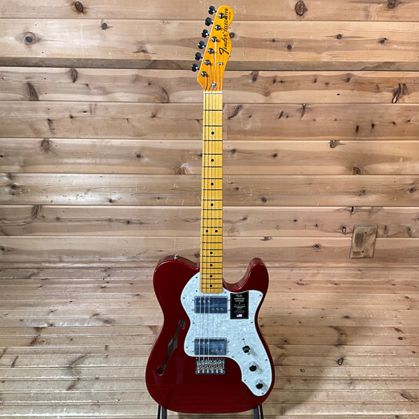 Fender American Vintage II 1972 Telecaster Thinline Electric Guitar - Candy Apple Red
