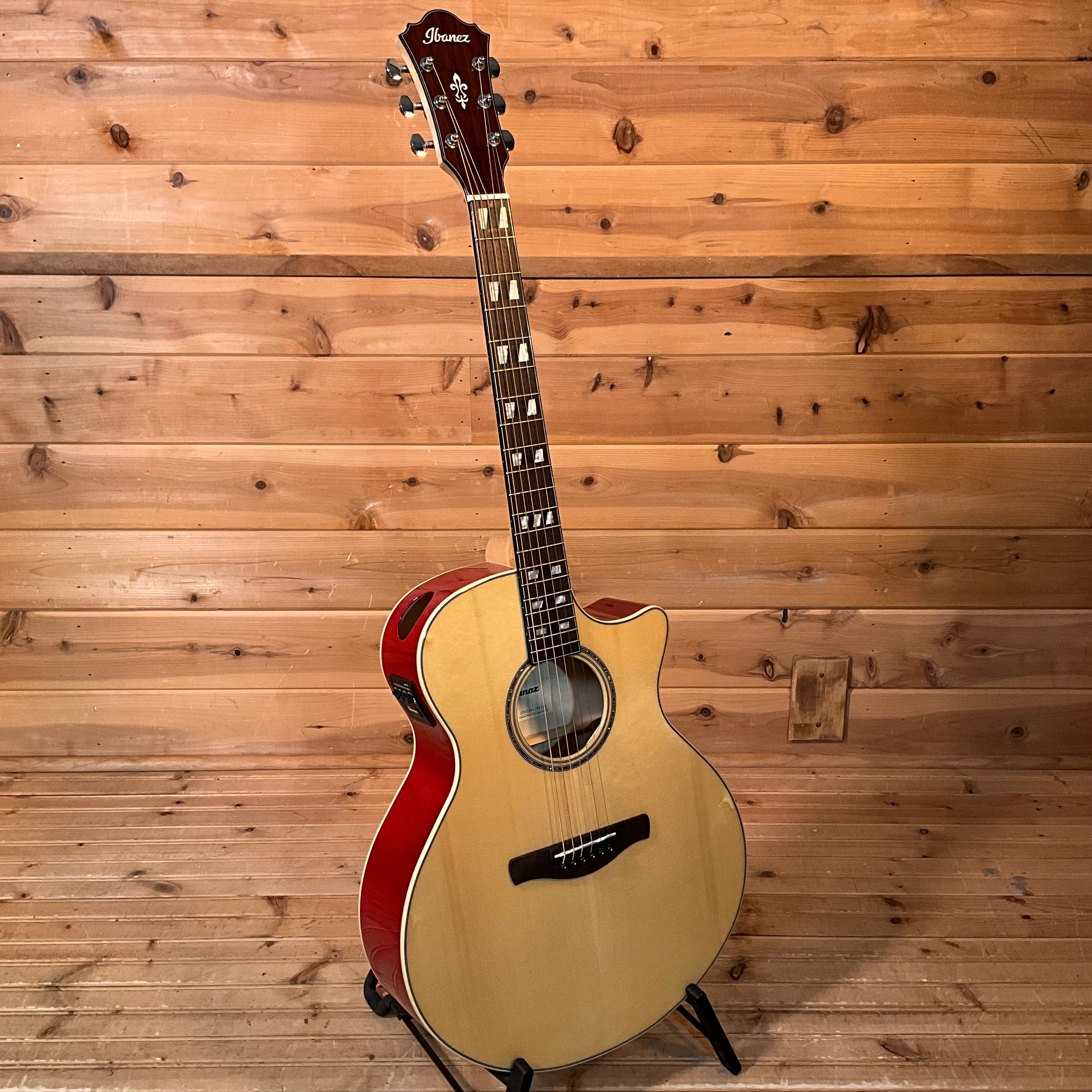 Ibanez AE170 Acoustic Guitar - Natural w/ Red - Huber Breese Music