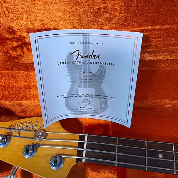 Fender James Jamerson 1962 Precision Electric Bass Guitar - 3-Tone Sunburst