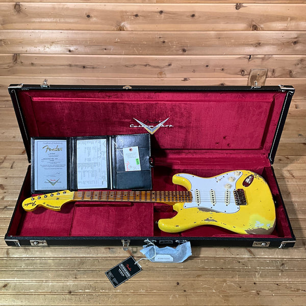 Fender Custom Shop 1969 Stratocaster Heavy Relic - Aged Canary Yellow