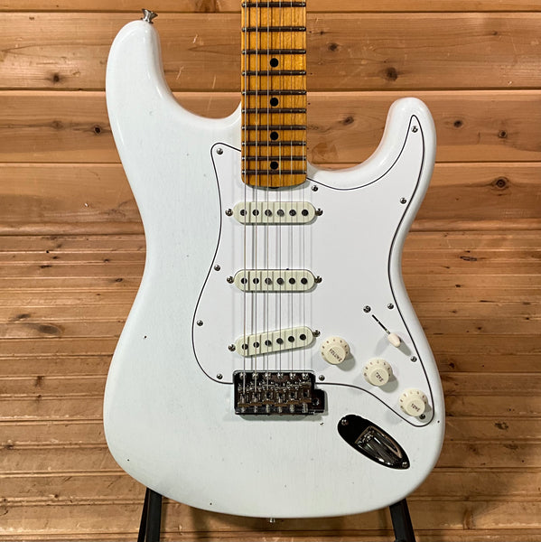 Fender Custom Shop Jimi Hendrix Voodoo Child Strat Journeyman Relic Electric Guitar - Olympic White