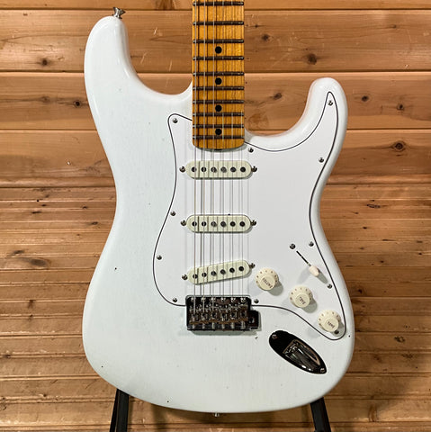 Fender Custom Shop Jimi Hendrix Voodoo Child Strat Journeyman Relic Electric Guitar - Olympic White