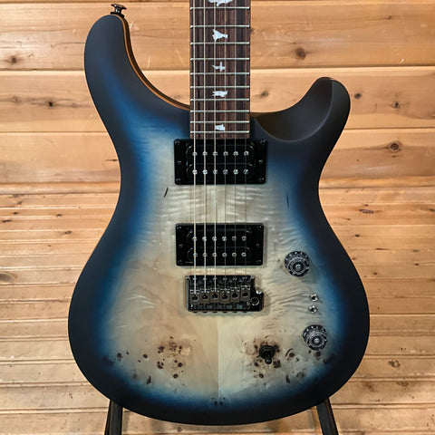 PRS SE "Exotic" Custom 24-08 Poplar Burl - Lake Blue Midnight Burst