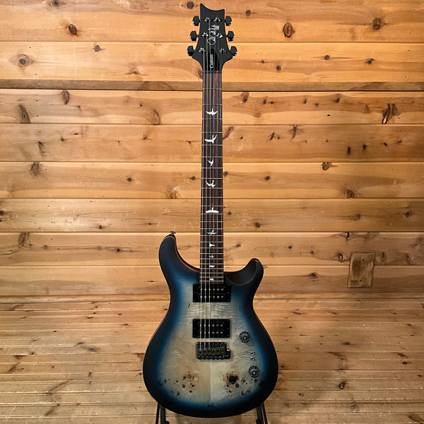 PRS SE "Exotic" Custom 24-08 Poplar Burl - Lake Blue Midnight Burst