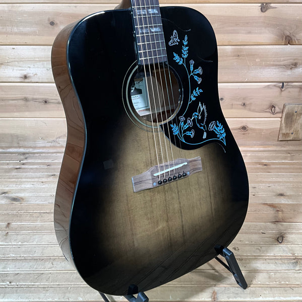 Epiphone Eric Church Hummingbird Dark Studio Acoustic Guitar - Cobra Burst