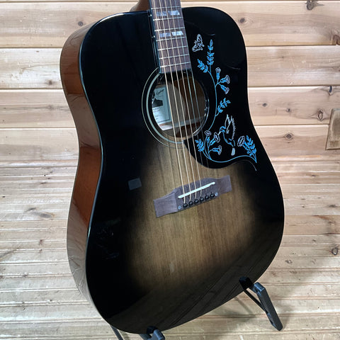 Epiphone Eric Church Hummingbird Dark Studio Acoustic Guitar - Cobra Burst