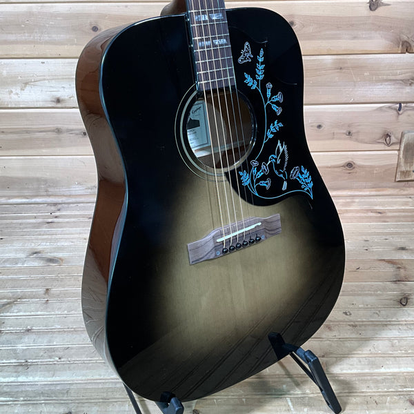 Epiphone Eric Church Hummingbird Dark Studio Acoustic Guitar - Cobra Burst
