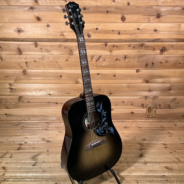 Epiphone Eric Church Hummingbird Dark Studio Acoustic Guitar - Cobra Burst