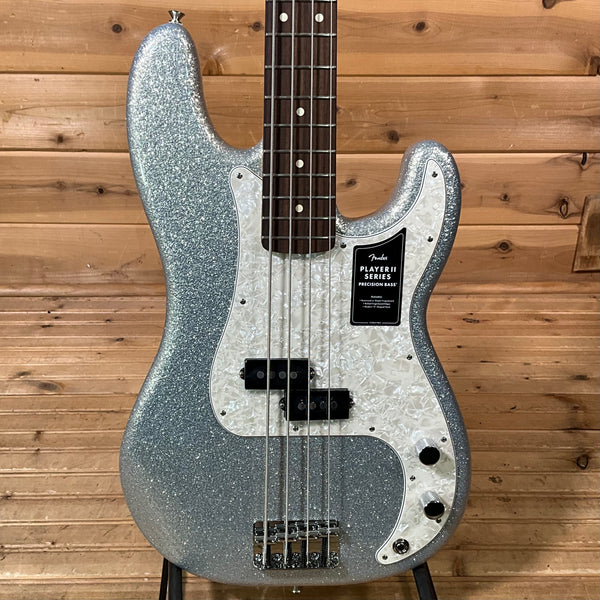Fender 75th Anniversary Player II Sparkle Precision Electric Bass Guitar - Diamond Dust Sparkle