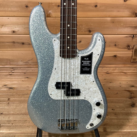 Fender 75th Anniversary Player II Sparkle Precision Electric Bass Guitar - Diamond Dust Sparkle