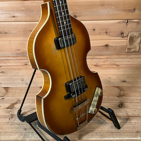 Hofner 1963 Relic Hollowbody Electric Violin Bass - Aged Sunburst