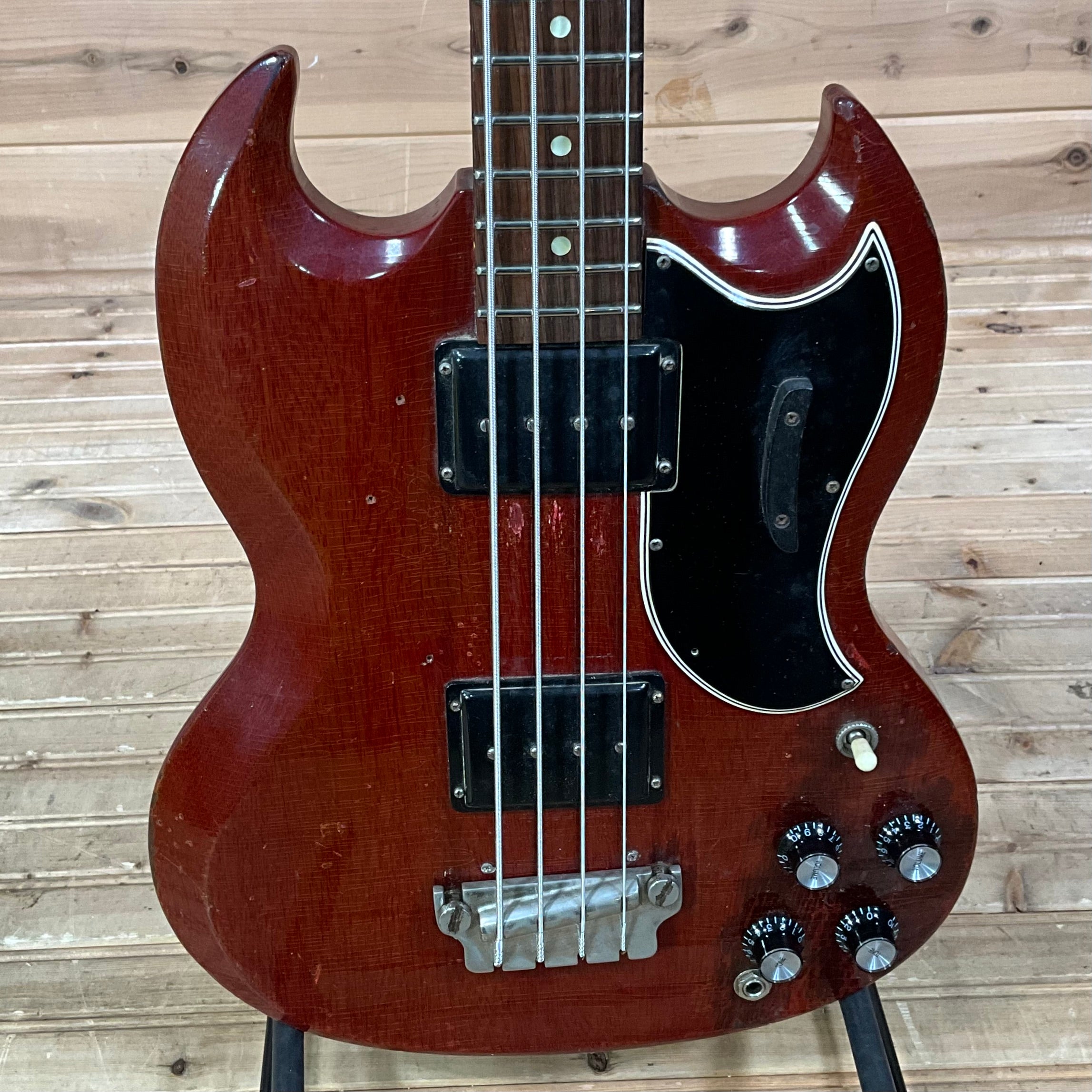 Gibson 1961 EB-0 4-String Electric Bass Guitar USED - Cherry - Huber Breese  Music