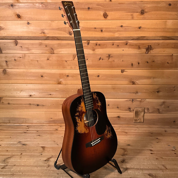 Martin Dreadnought Junior E Street Legend Acoustic Guitar - Street Legend Burst