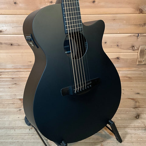Ibanez AEG721 7-String Acoustic Guitar - Black Out