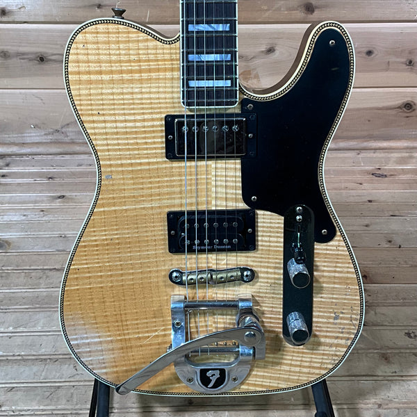 Fender Custom Shop Limited Edition Artisan Flametop HH Bigsby Telecaster Electric Guitar - Aged Natural