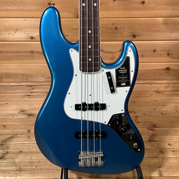 Fender American Vintage II 1966 Jazz Bass 4-String Electric Bass Guitar - Lake Placid Blue