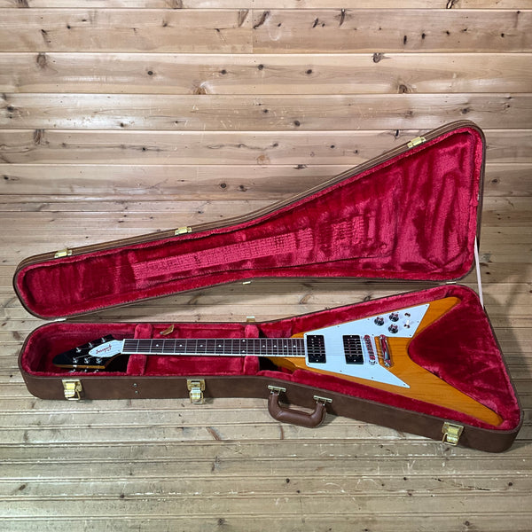 Gibson 70's Flying V Electric Guitar - Antique Natural