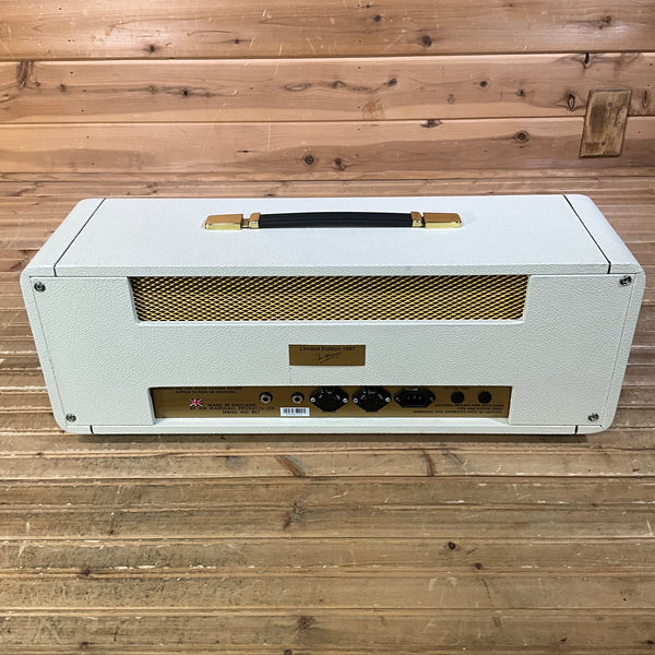 Marshall 1997 Anniversary Limited Edition 50W Guitar Amplifier Stack w/ PB100 Powerbrake Attenuator USED - White