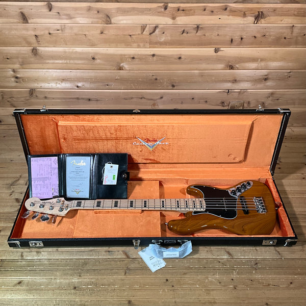 Fender Custom Shop Custom Classic V Electric Bass Guitar - Natural