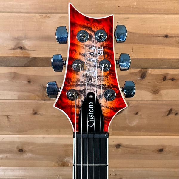 PRS SE Custom 24-08 Quilt - Charcoal Cherry Burst