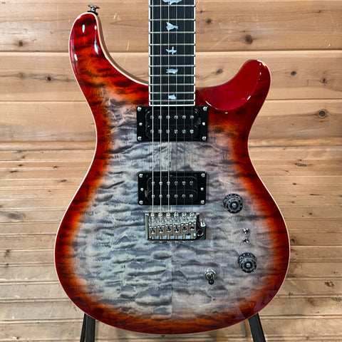PRS SE Custom 24-08 Quilt - Charcoal Cherry Burst