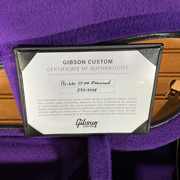 Gibson Pre-War SJ-200 Rosewood Acoustic Guitar - Vintage Sunburst