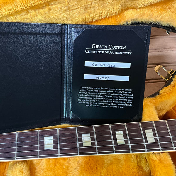 Gibson Custom 1962 ES-330 Reissue Electric Guitar - Sixties Cherry