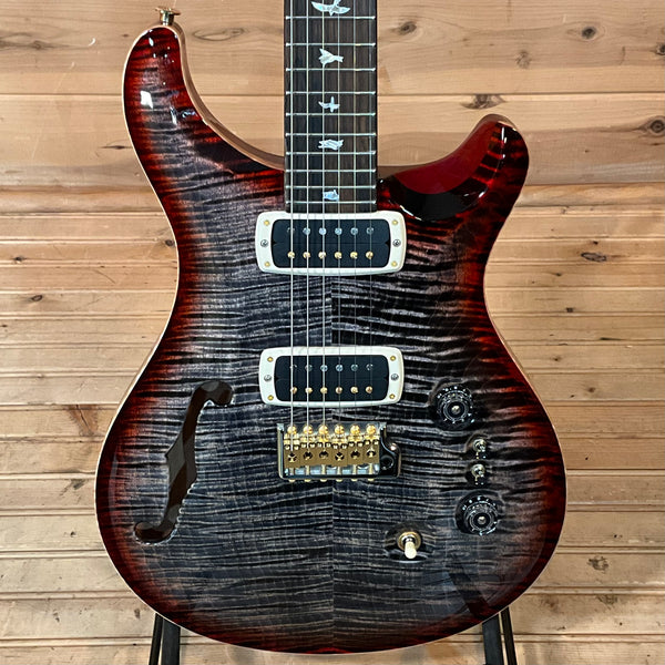 PRS 40th Anniversary Custom 24-08 Semi Hollow Limited Edition Electric Guitar - Charcoal Cherry Burst
