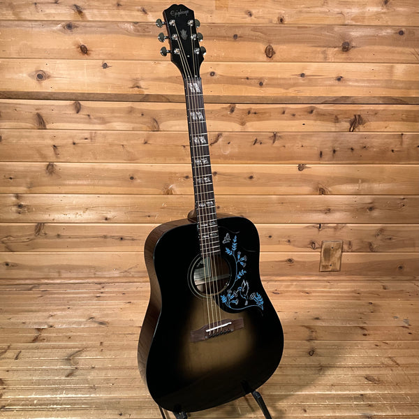 Epiphone Eric Church Hummingbird Dark Studio Acoustic Guitar - Cobra Burst