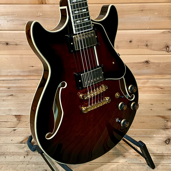 Ibanez Artstar AM153QA Electric Guitar - Dark Brown Sunburst
