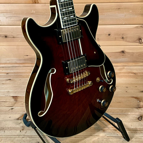 Ibanez Artstar AM153QA Electric Guitar - Dark Brown Sunburst
