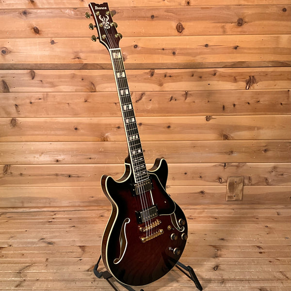Ibanez Artstar AM153QA Electric Guitar - Dark Brown Sunburst
