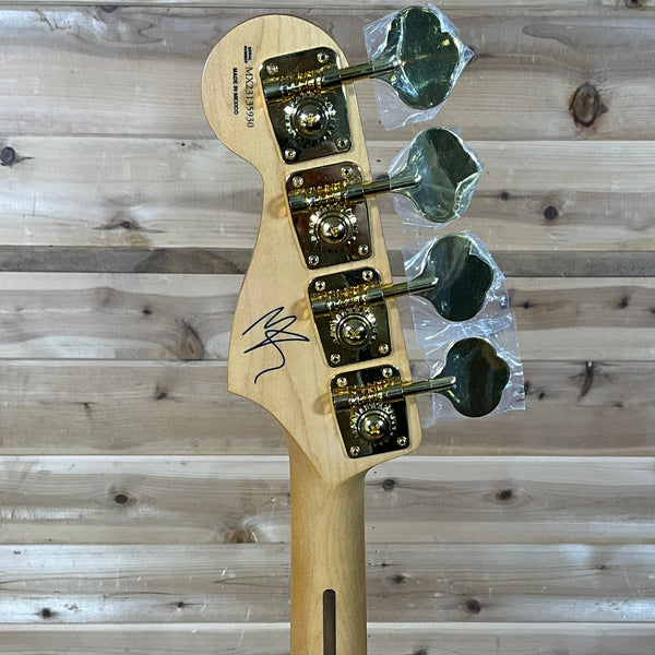 Fender Limited Edition Mike Kerr Signature Jaguar Electric Bass Guitar USED - Tiger's Blood Orange