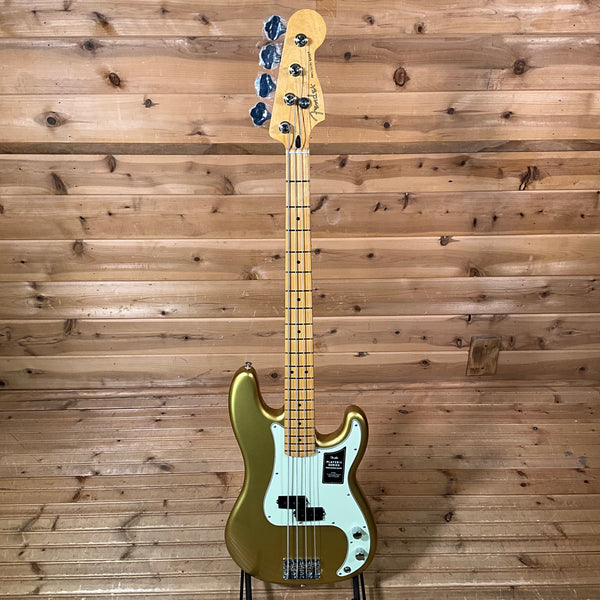 Fender 75th Anniversary Player II Precision Bass Electric Bass Guitar - Aztec Gold