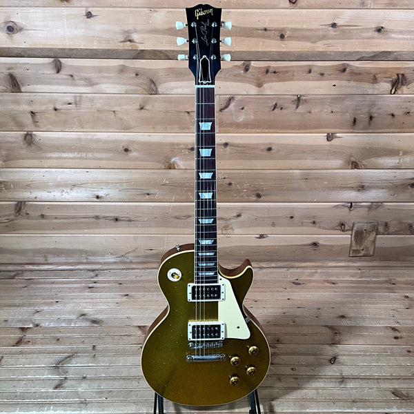 Gibson Custom LE 1957 Les Paul Reissue w/ TV Jones Powertron Electric Guitar - Gold Sparkle