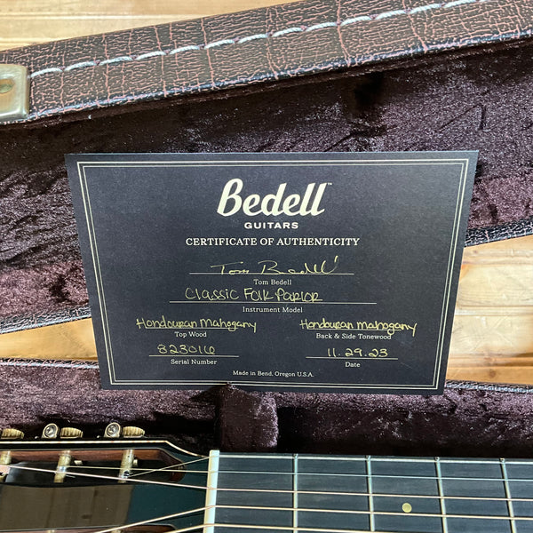 Bedell CF-P-HM/HM Classic Folk Parlor - Antique Burst