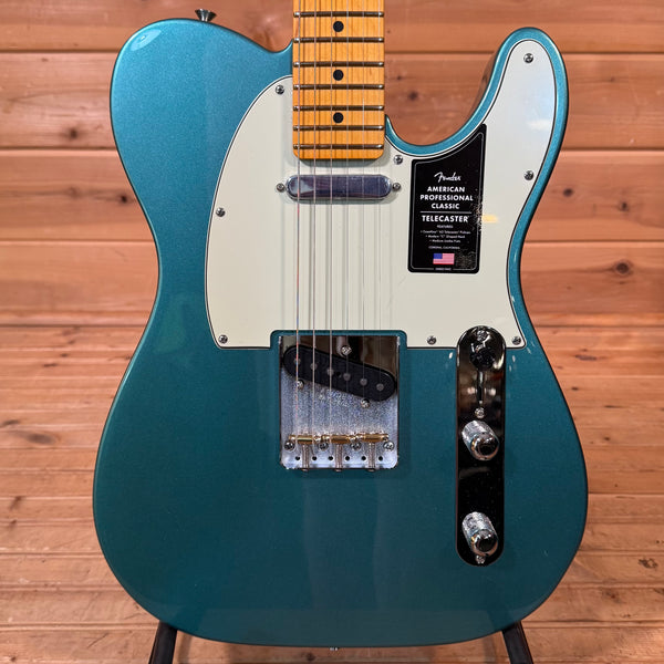 Fender American Professional Classic Telecaster Electric Guitar - Faded Sherwood Green Metallic