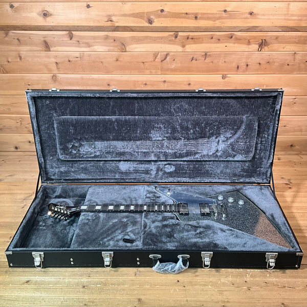 Epiphone Lzzy Hale Explorer Custom Electric Guitar - Black Diamond Holographic Sparkle