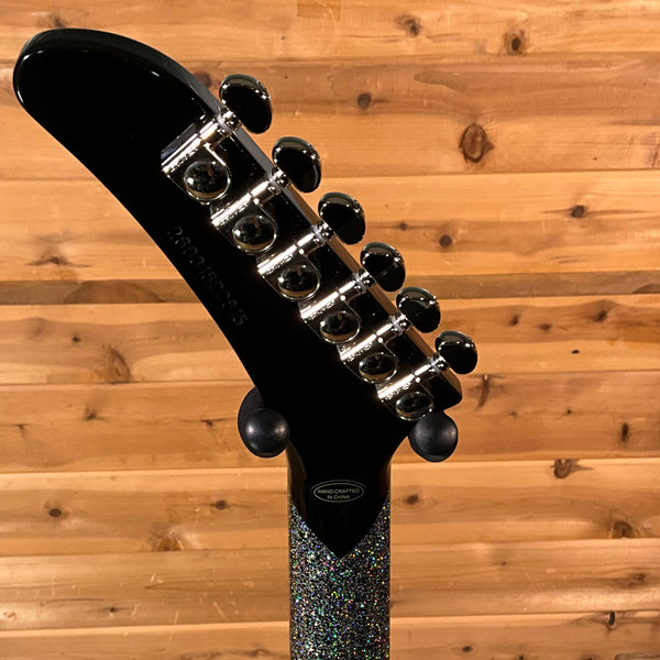 Epiphone Lzzy Hale Explorer Custom Electric Guitar - Black Diamond Holographic Sparkle