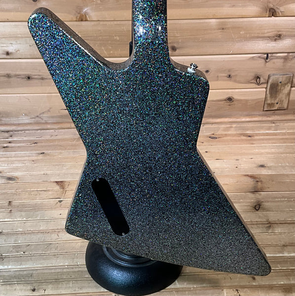 Epiphone Lzzy Hale Explorer Custom Electric Guitar - Black Diamond Holographic Sparkle