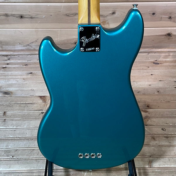Fender American Professional Classic Mustang Electric Bass - Faded Sherwood Green Metallic