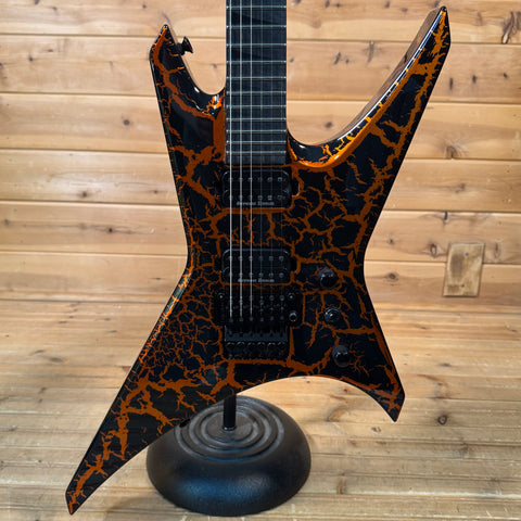 Jackson Custom Shop Special Edition Warrior Electric Guitar - Halloween Crackle