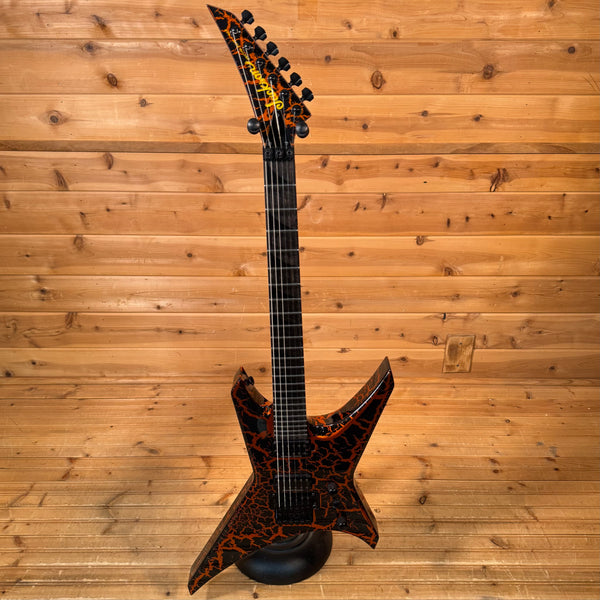 Jackson Custom Shop Special Edition Warrior Electric Guitar - Halloween Crackle